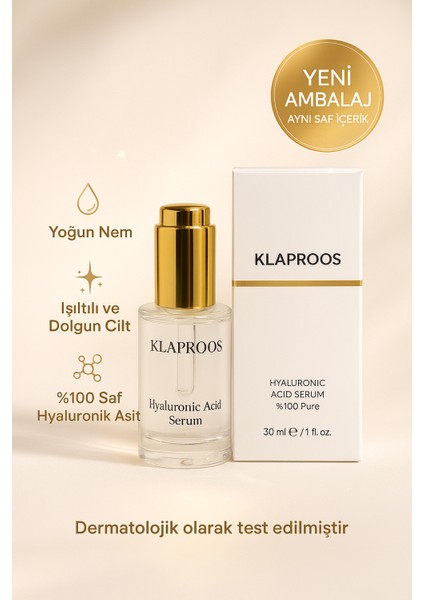 %100 Saf Hyaluronik Asit Serumu 30 ml | Yoğun Nemlendirici ve Dolgunlaştırıcı Cilt Serumu fırsatları