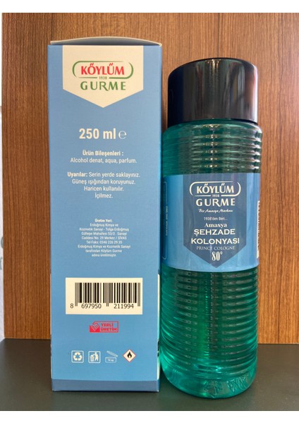 Şehzade Kolonyası 80 Derece 250 ml Plastik Şişe fiyatları