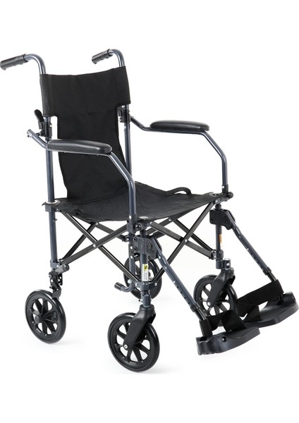 DM-304 Transfer Portatif Tekerlekli Sandalye Katlanabilir, Çantalı ve Hafif