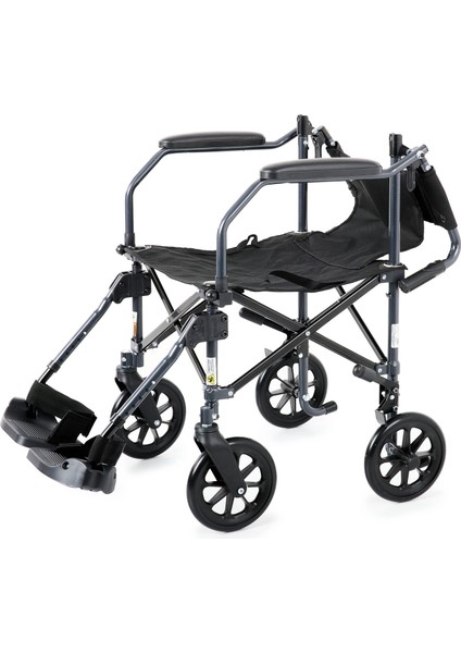 DM-304 Transfer Portatif Tekerlekli Sandalye Katlanabilir, Çantalı ve Hafif indirimleri