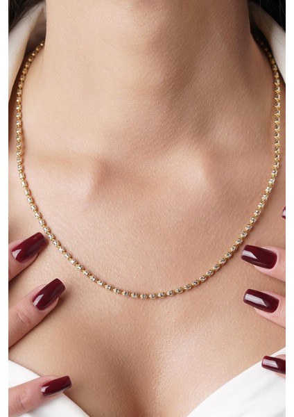 14 Ayar Altın Teressa Set modelleri