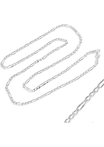 Figaro Gümüş Zincir Kolye 60 cm