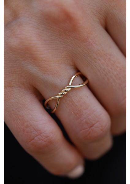 14 Ayar Altın Düğüm Burgu Model Yüzük