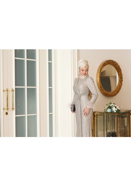 Pul Payet Abiye Elbise Hüma fiyatları