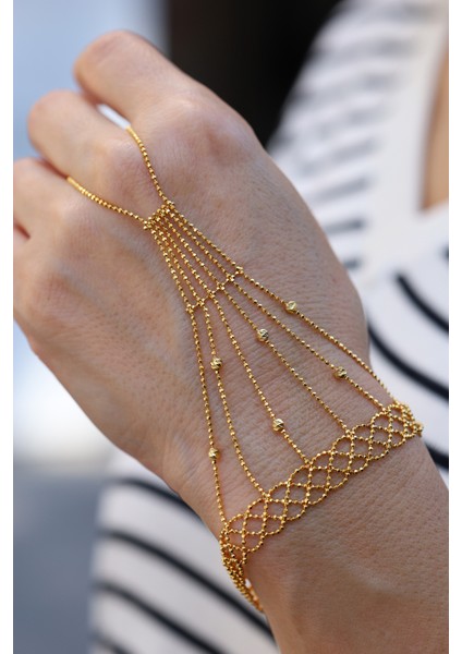 14 Ayar Altın Dorika Top Detaylı ve Zincir Sarkıtlı Şahmeran modelleri