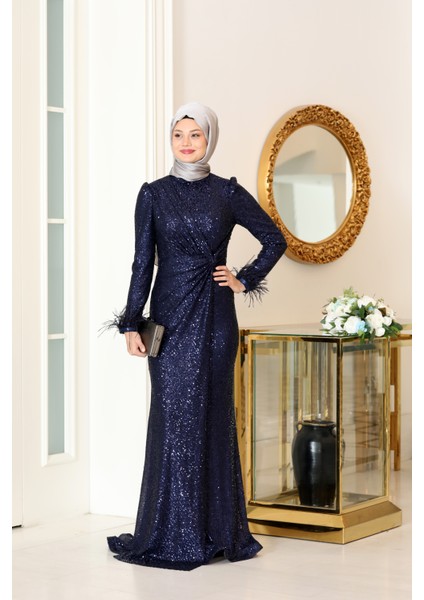 Pul Payet Abiye Elbise Hüma