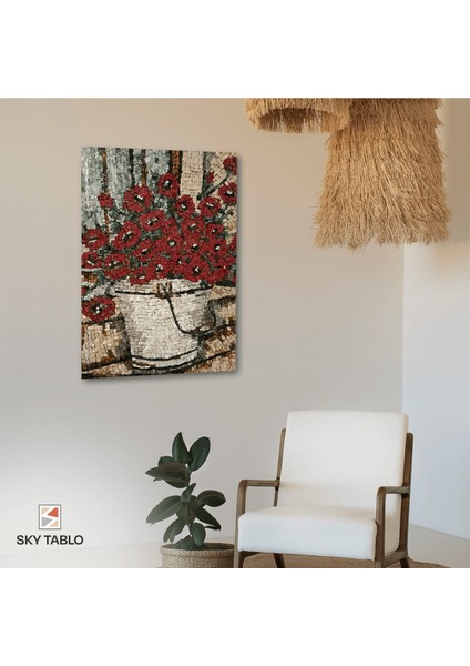 Kır Çiçeklerinin Melodisi Kanvas Tablo Modern Duvar Tablosu Ev Dekoru Ev Hediyesi