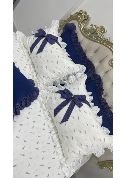 Çift Kişilik 180X200 cm Yatağa Uygun Fırfırlı Etekli Lastikli Çarşaf, Fırfırlı Yastık Kılıfı ve Fırfırlı Pike Setiiçift modelleri