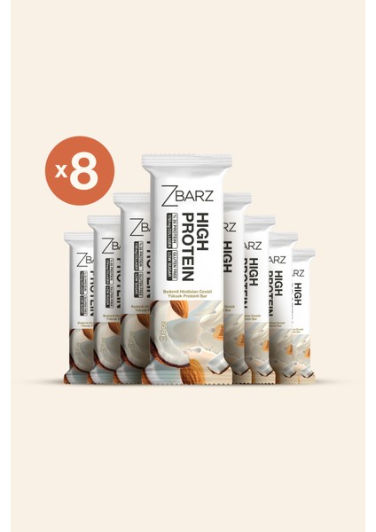 Yüksek Proteinli Bar Badem &hindistan Cevizi 35 G ( 8 Adet ) fiyatları