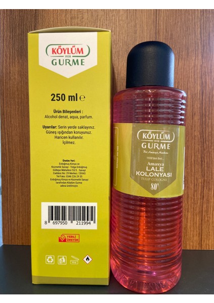 Lale Kolonyası 80 Derece 250 ml Plastik Şişe fiyatları