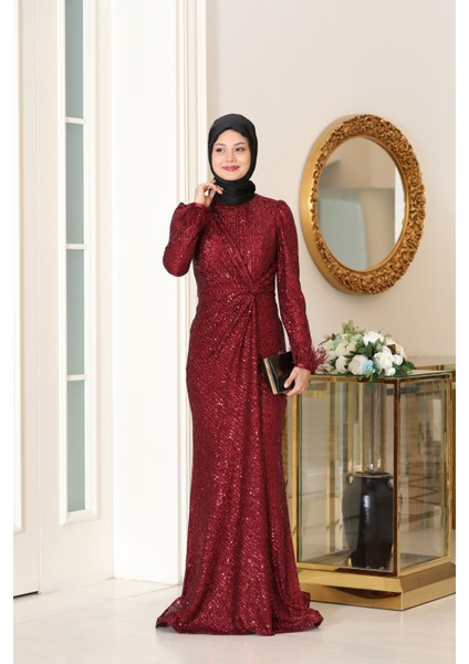 Pul Payet Abiye Elbise Hüma