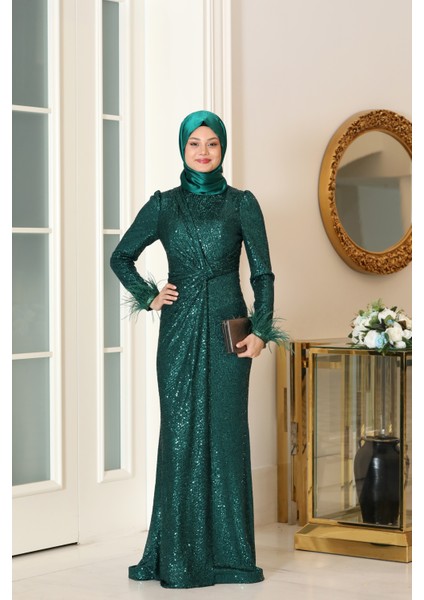 Pul Payet Abiye Elbise Hüma