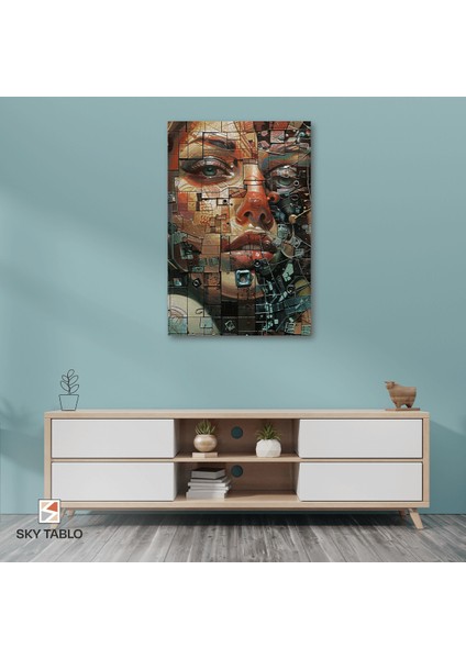 Parçalı Yansıma Kanvas Tablo Modern Duvar Tablosu Ev Dekoru Ev Hediyesi