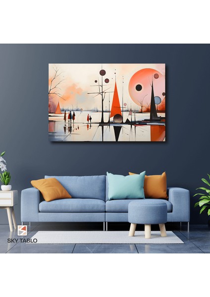 Kırmızı Gezegenin Sessizliği Kanvas Tablo Modern Duvar Tablosu Ev Dekoru Ev Hediyesi