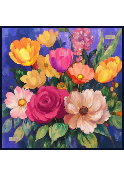 Güz | Yaz Serinliği Eşarp 90 x 90 - 2257 03