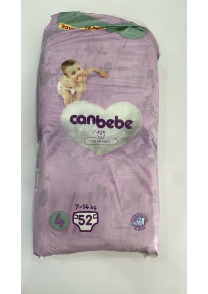 Bebek Bezi Fırsat Paketi 4 Beden Maxi (7-14 Kg) 52 Adet Outlet