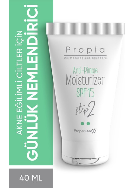 Propercare™ SPF15 Günlük Nemlendirici ve Matlaştırıcı Krem 40 ml – Karma ve Akneye Eğilimli Cilt Bakımı indirimleri