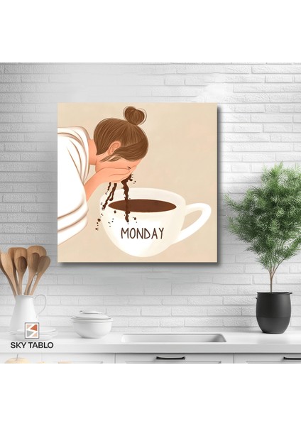 Pazartesi Taktikleri Kanvas Tablo Modern Duvar Tablosu Ev Dekoru Ev Hediyesi