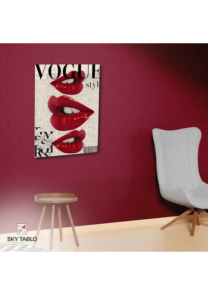 Dudak Manifestosu Kanvas Tablo Modern Duvar Tablosu Ev Dekoru Ev Hediyesi