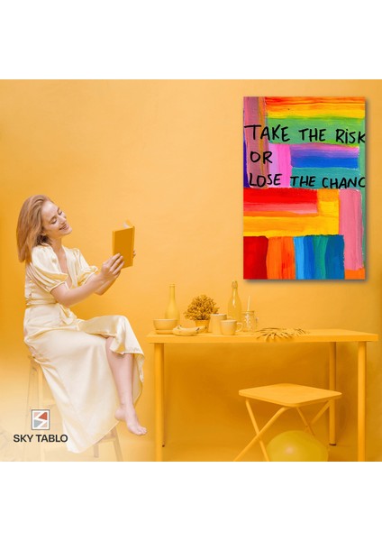 Gökkuşağında Bir Karar Kanvas Tablo Modern Duvar Tablosu Ev Dekoru Ev Hediyesi