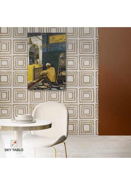 Mihrapta Bilgelik Kanvas Tablo Modern Duvar Tablosu Ev Dekoru Ev Hediyesi