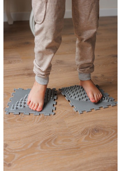 2 Modüllü Dalga Ortopedik Halı Çocuk Duyu Matları Puzzle Çocuk Masaj Halıları OH022 fiyatları