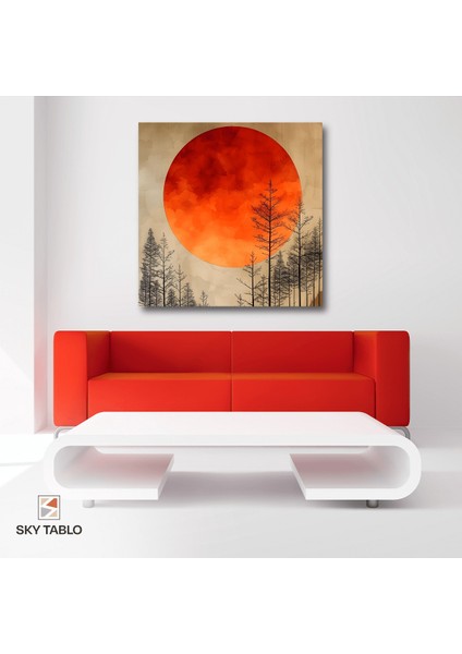 Güneşle Yıkanan Orman Kanvas Tablo Modern Duvar Tablosu Ev Dekoru Ev Hediyesi