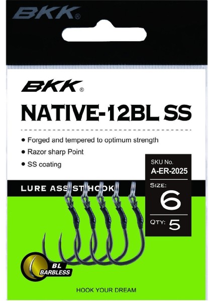 NATIVE-12BL Ss Olta Iğnesi 1 5 Pcs