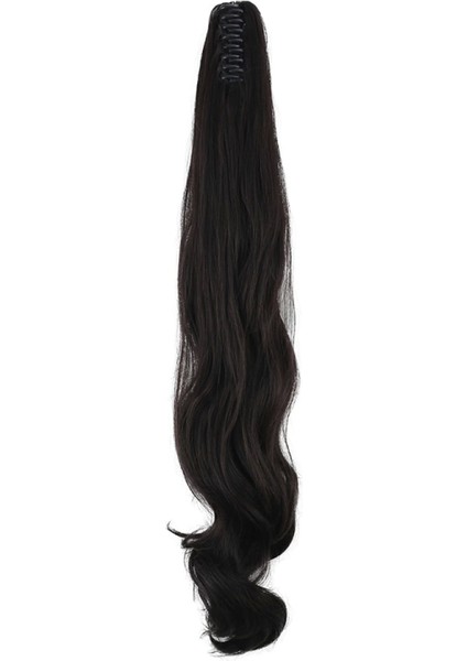 Tokalı Dalgalı At Kuyruğu - Kahverengi modelleri