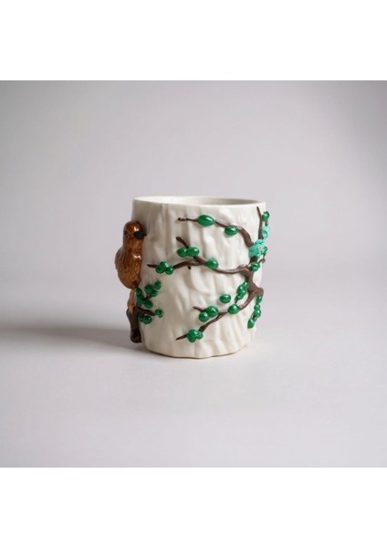 Dekoratif Kuş Desenli Çiçeklik- Kalemlik fiyatları