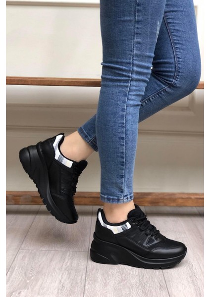 301 Siyah Kadın Spor Sneaker