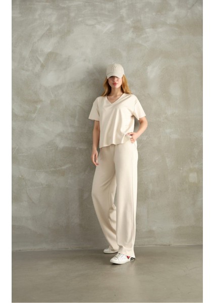 Modal Kumaş V Yaka Kısakol Eşofman Takım fiyatları