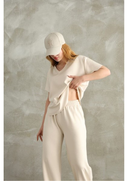 Modal Kumaş V Yaka Kısakol Eşofman Takım indirimleri