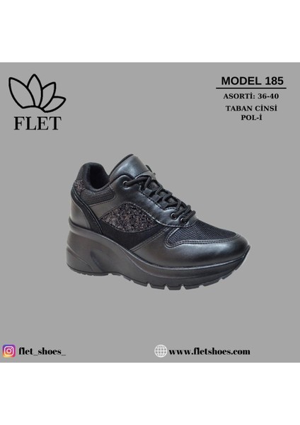 185 Siyah Kadın Spor Sneaker