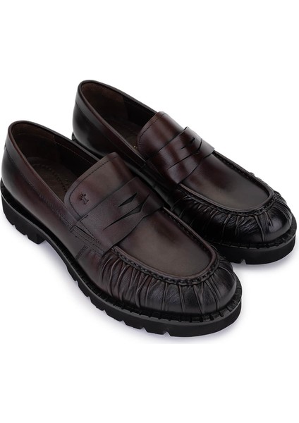 Erkek Hakiki Deri Kahverengi Loafer Ayakkabı 987 231 Erk Ayk SK25-26 Kahve Dr fiyatları
