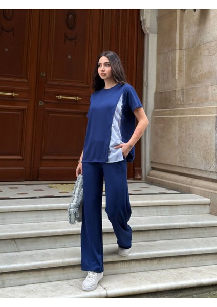 Garnili Terikoton Süs Düğmeli Eşofman Takımı modelleri