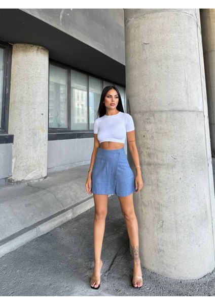 Şort Etek Avşa Keten Kumaş modelleri