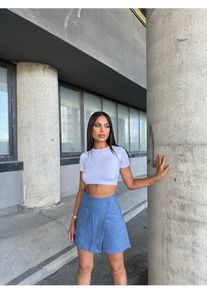 Şort Etek Avşa Keten Kumaş indirimleri