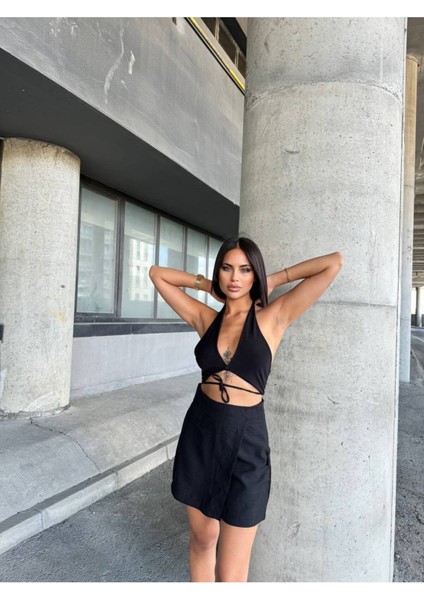 Şort Etek Avşa Keten Kumaş modelleri