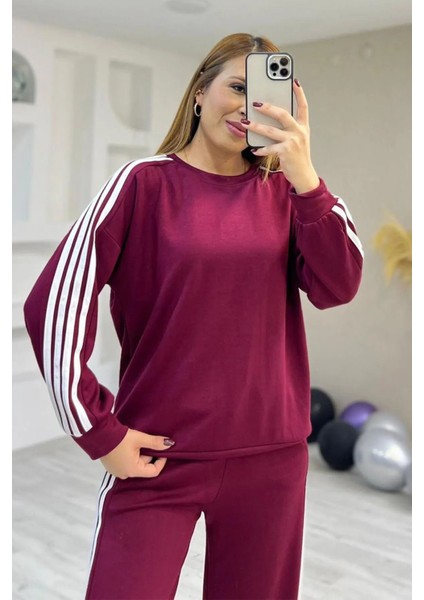 Modal Kumaş 4 Şeritli Eşofman Takımı