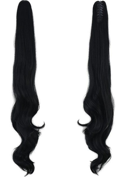 Tokalı Dalgalı At Kuyruğu - Siyah