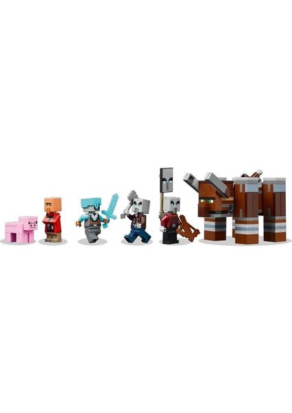 21278 LEGO Minecraft Pillager Karakolu ve Ravager 665 Parça +9 Yaş modelleri