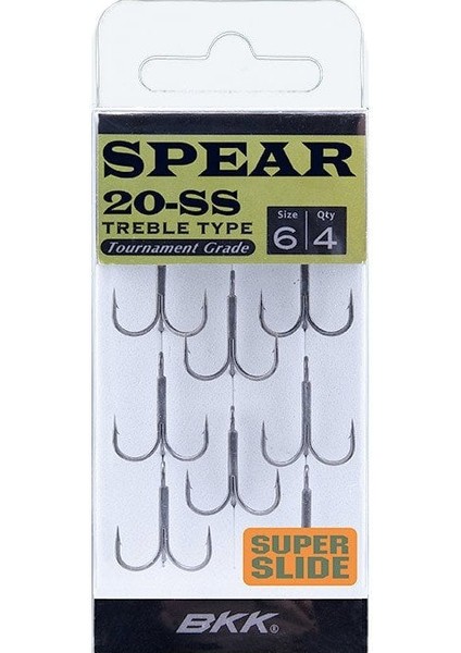 Spear-20 Ss Üçlü Olta Iğnesi 8 8 Pcs