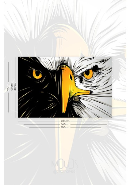 Siyah Beyaz Kartal Desenli Duvar Halısı Duvar Örtüsü Tapestry Süet Dokulu Kumaş fiyatları