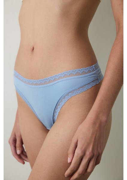 Mavi Easy Trim Düşük Bel Tanga Külot