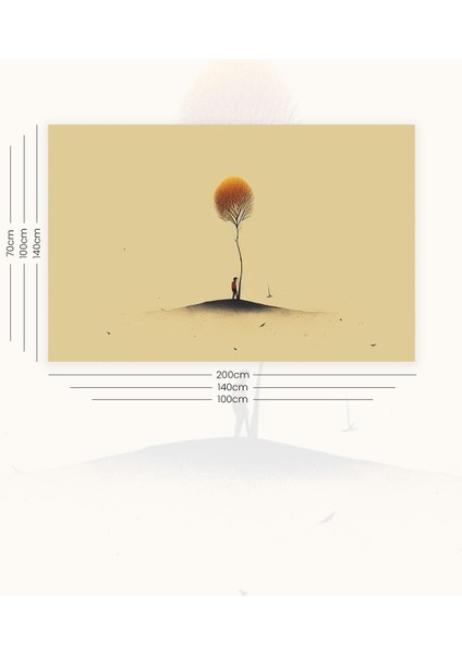 Yalnızlık Ağacı Desenli Duvar Halısı Duvar Örtüsü Tapestry Süet Dokulu Kumaş fiyatları