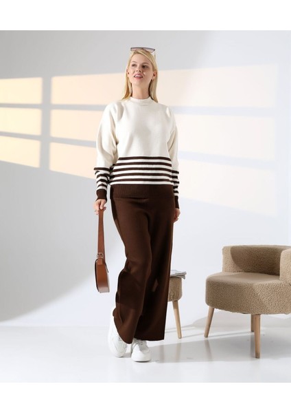 Asil Çizgili ve Düz Renk Triko Takım modelleri