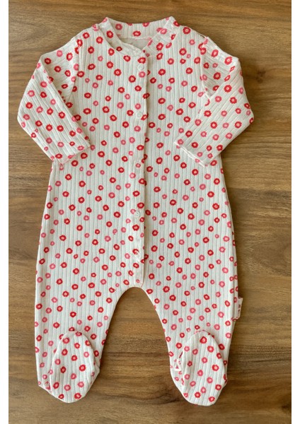 &100 Pamuk Çicek Desenli Bebek Tul