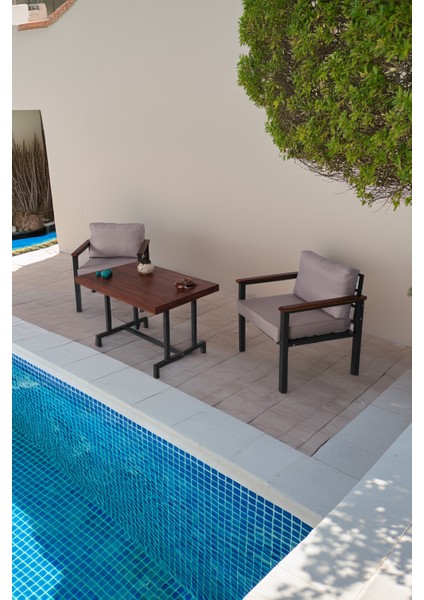 Bahce Mobilyası, Modern Balkon Mobilyası, Kafe Oturma Takımı, Teras Koltugu, 1+1+M fiyatları