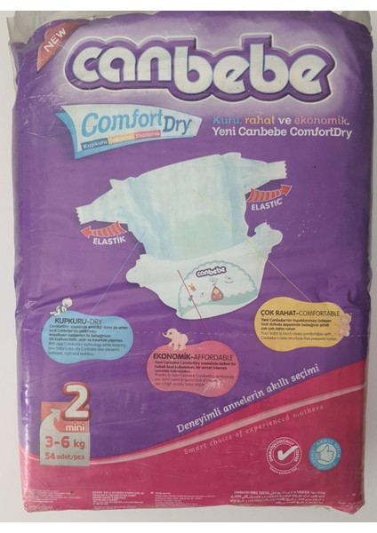 Bebek Bezi Fırsat Paketi 2 Beden 54 'lü Outlet
